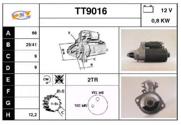 SNRA TT9016 Starter